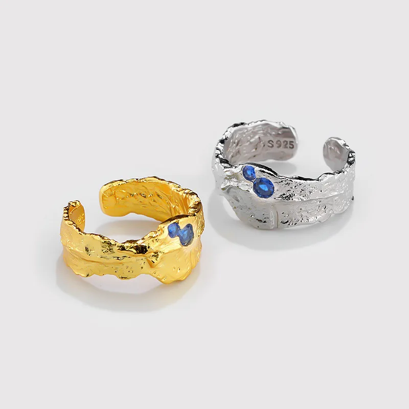 

Женское регулируемое кольцо из серебра 925 пробы с цирконом