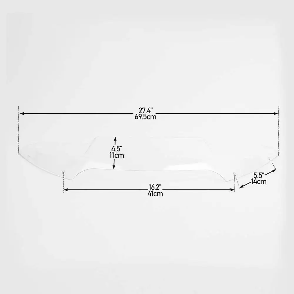 Расклешенное ветровое стекло 4 5 дюйма для мотоцикла Harley Road Glide flтруда FLTRXS 2015-2020 |