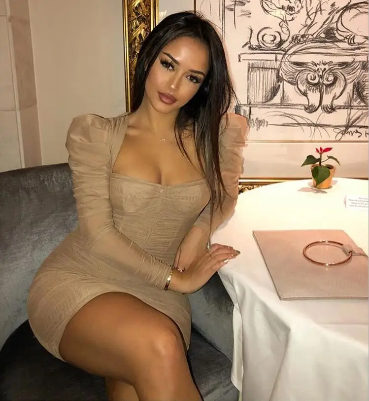 Зимнее Бандажное платье Vestidos 2020 сексуальное элегантное вечернее с v образным