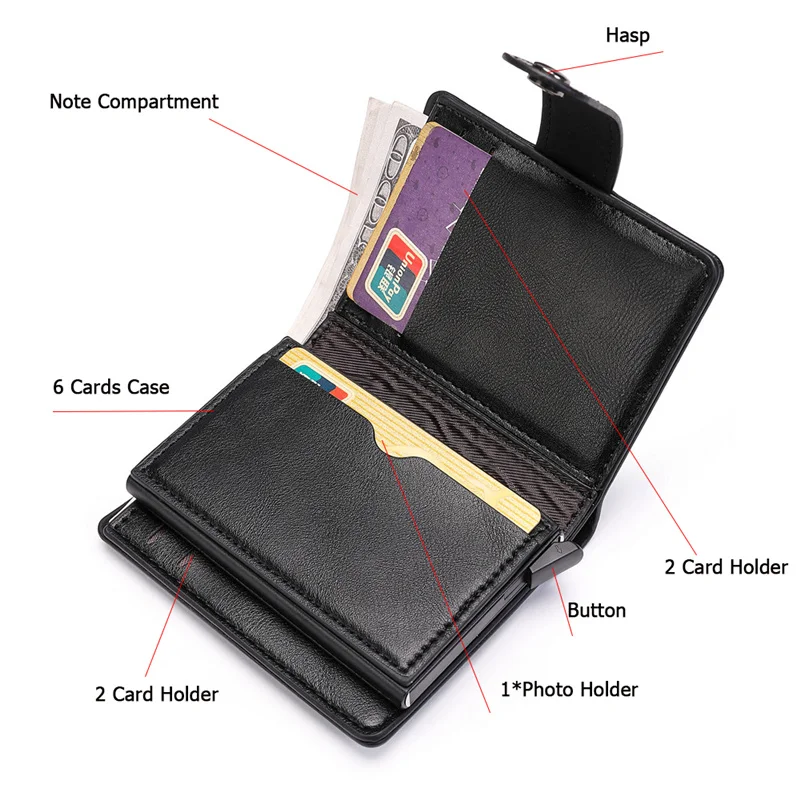 Держатель для кредитных карт с защитой от радиочастотной идентификации чехол