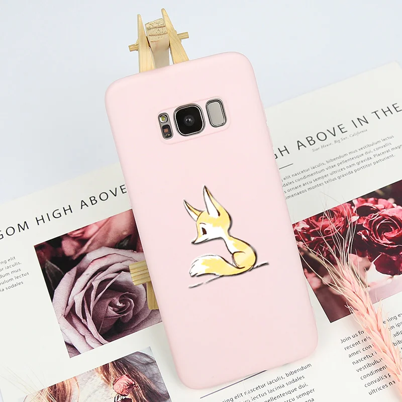 Простой чехол для Samsung Galaxy S8 S9 S10 4g 5G симпатичный карикатурный задний коврик Plus LiteS10e.