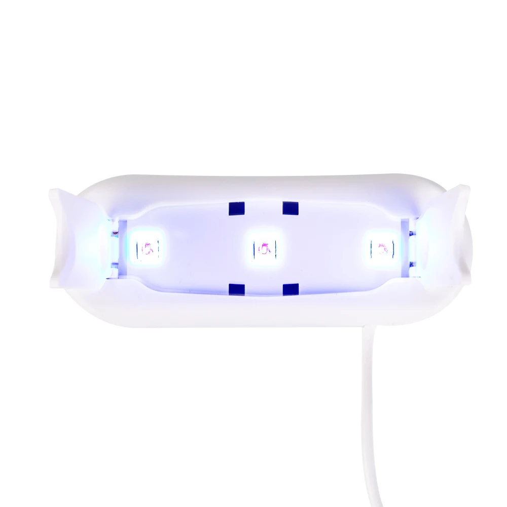 6 Вт USB лампа 3 светодиодный s Сушилка для ногтей двойная светодиодная УФ