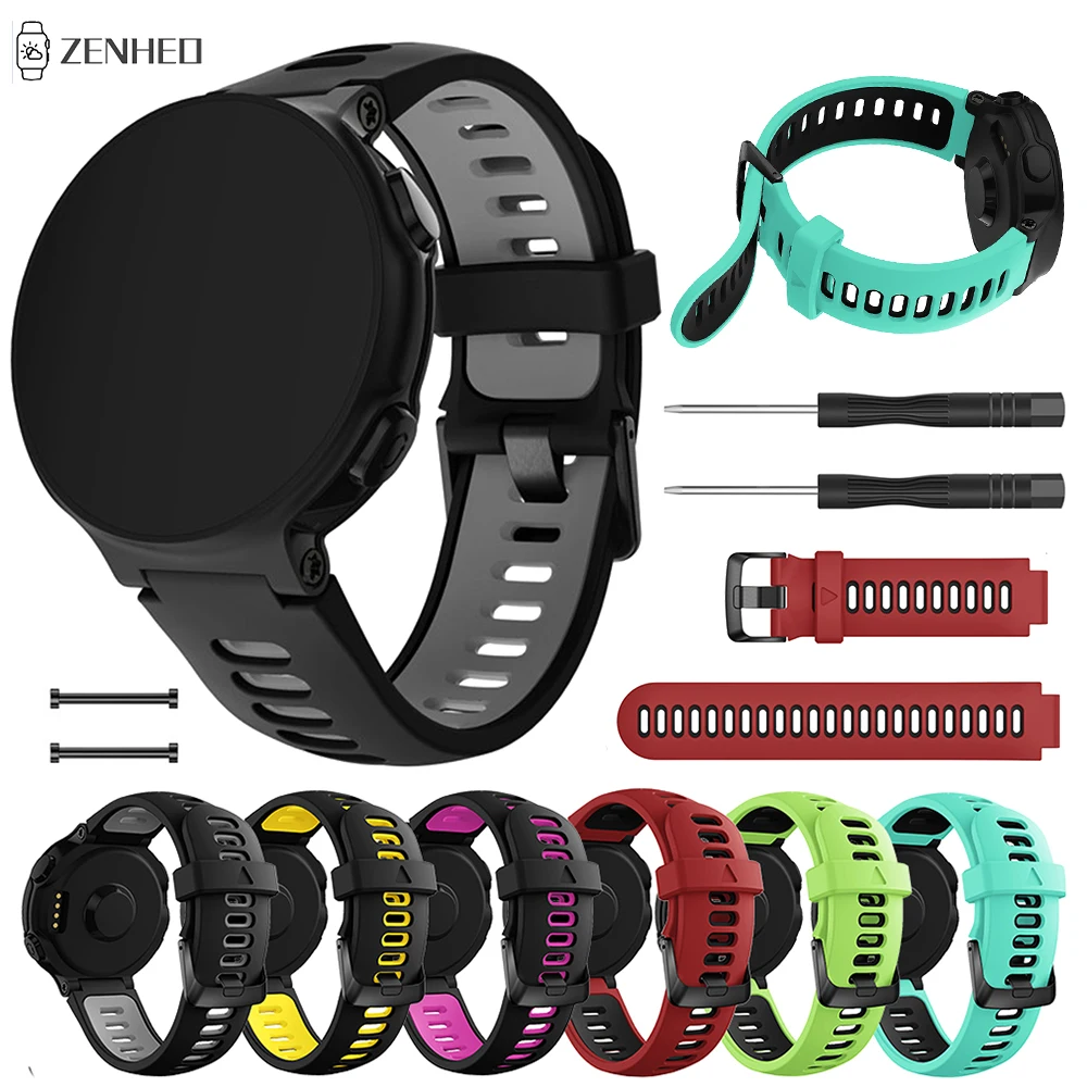 

Силиконовый ремешок для смарт-часов Garmin Forerunner 220 230 235 620 630 735XT Смарт-часы с заменой ремешка ремешок для наручных часов Garmin подход S20
