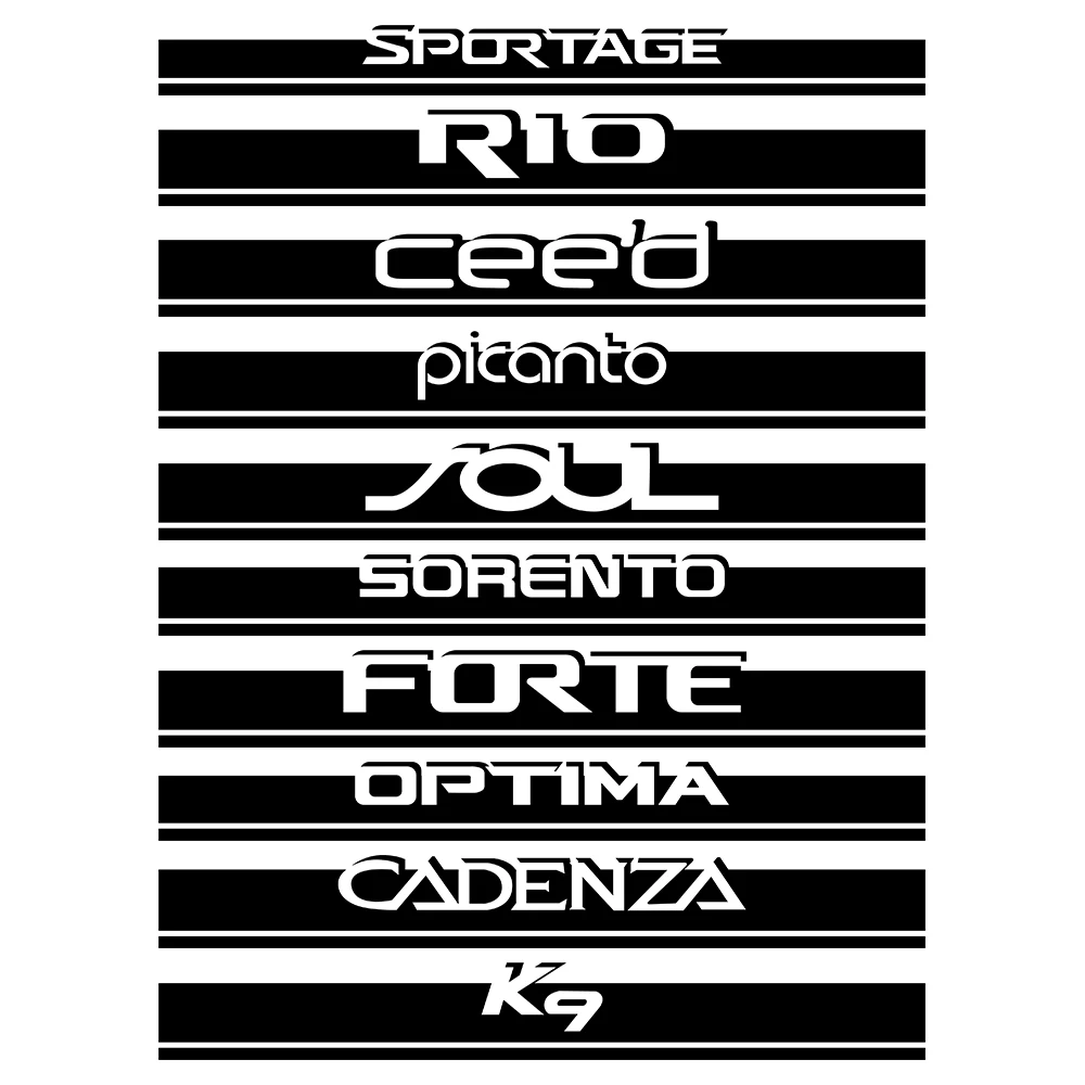 Наклейки на капот автомобиля для Kia Sportage 3 4 QL Rio K2 Optima Sorento Picanto Ceed Forte Cadenza K9 Soul -