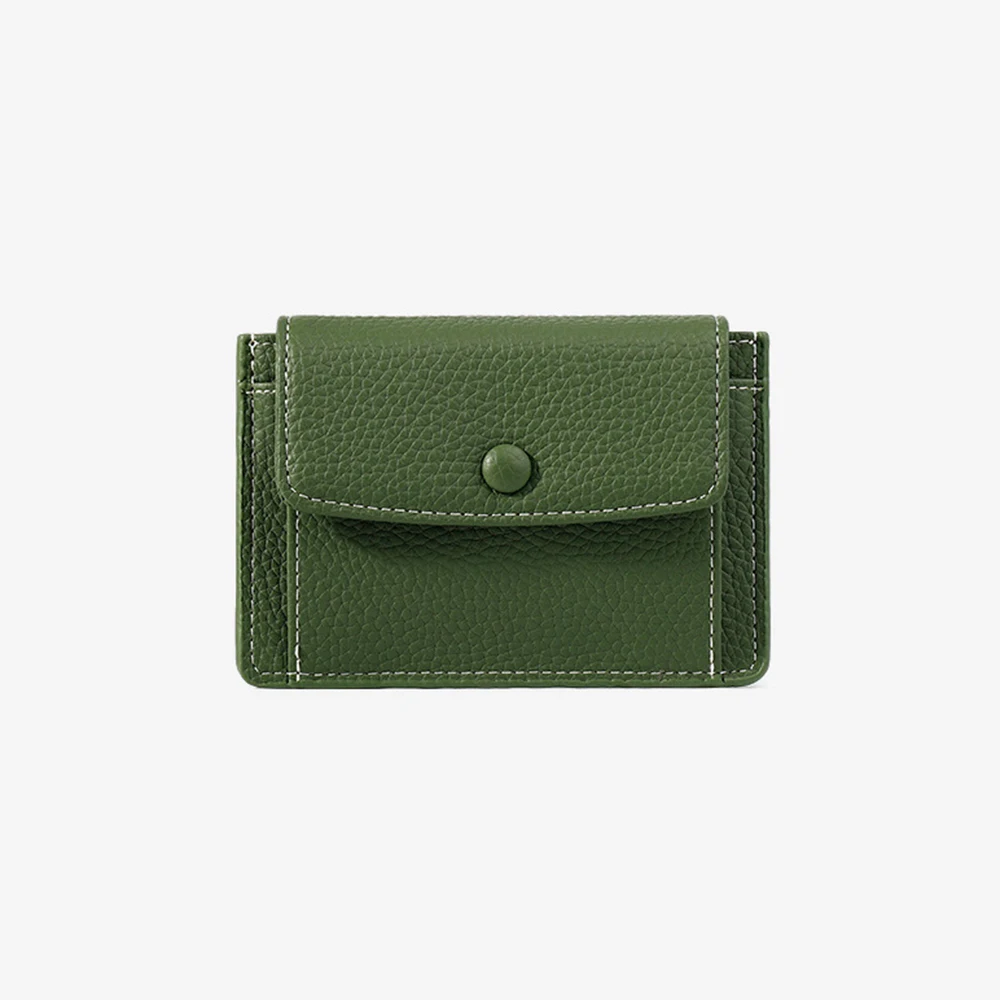 

2021 Fashion Soft Leather Purse Ladies Card Bag Multifunction Business Bank Card Case Id Passport Card Wallet