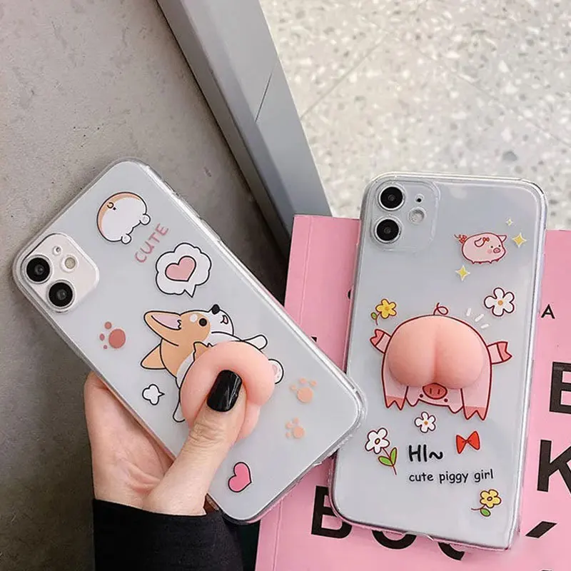 Персиковый чехол для Xiaomi Redmi Note 10 Pro 9 9T 10S 8 8T POCO X3 GT F3 Mi 11T 10T 11 Lite 3D мультяшный мягкий