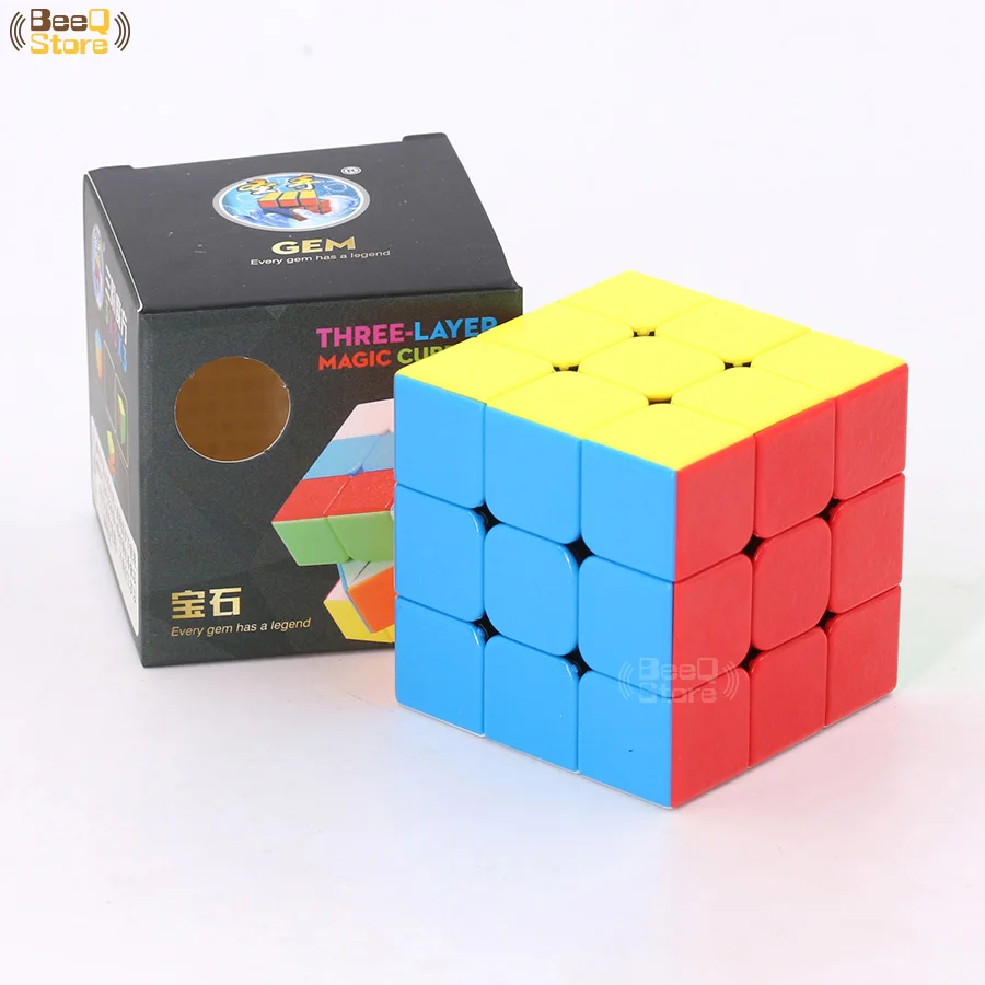 Магический куб Shengshou GEM 3x3 3 слоя 56 мм пазл профессиональный скоростной без наклеек
