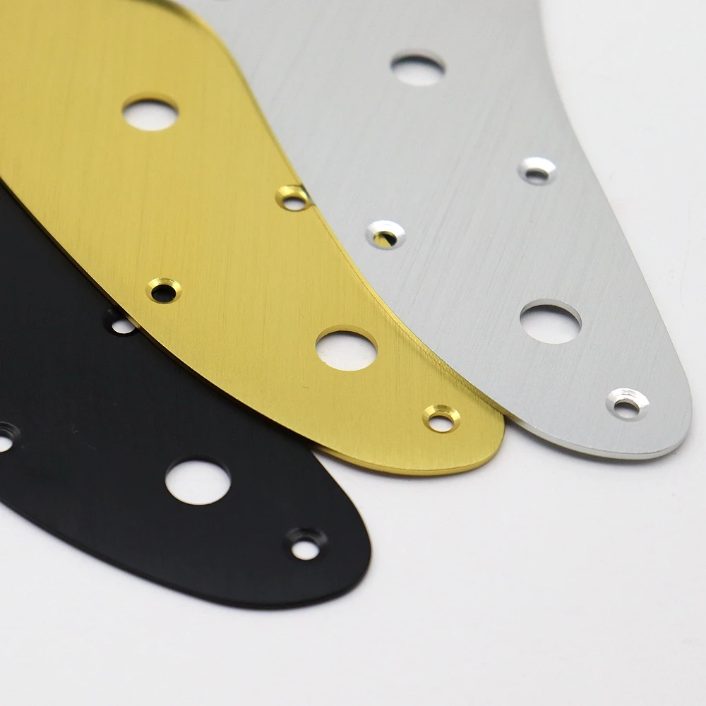 1 stücke gitarre schlagbrett metall aluminium legierung jm elektrische gitarre schutz vorderseite schutz platte für fd jazzmaster elektrisch