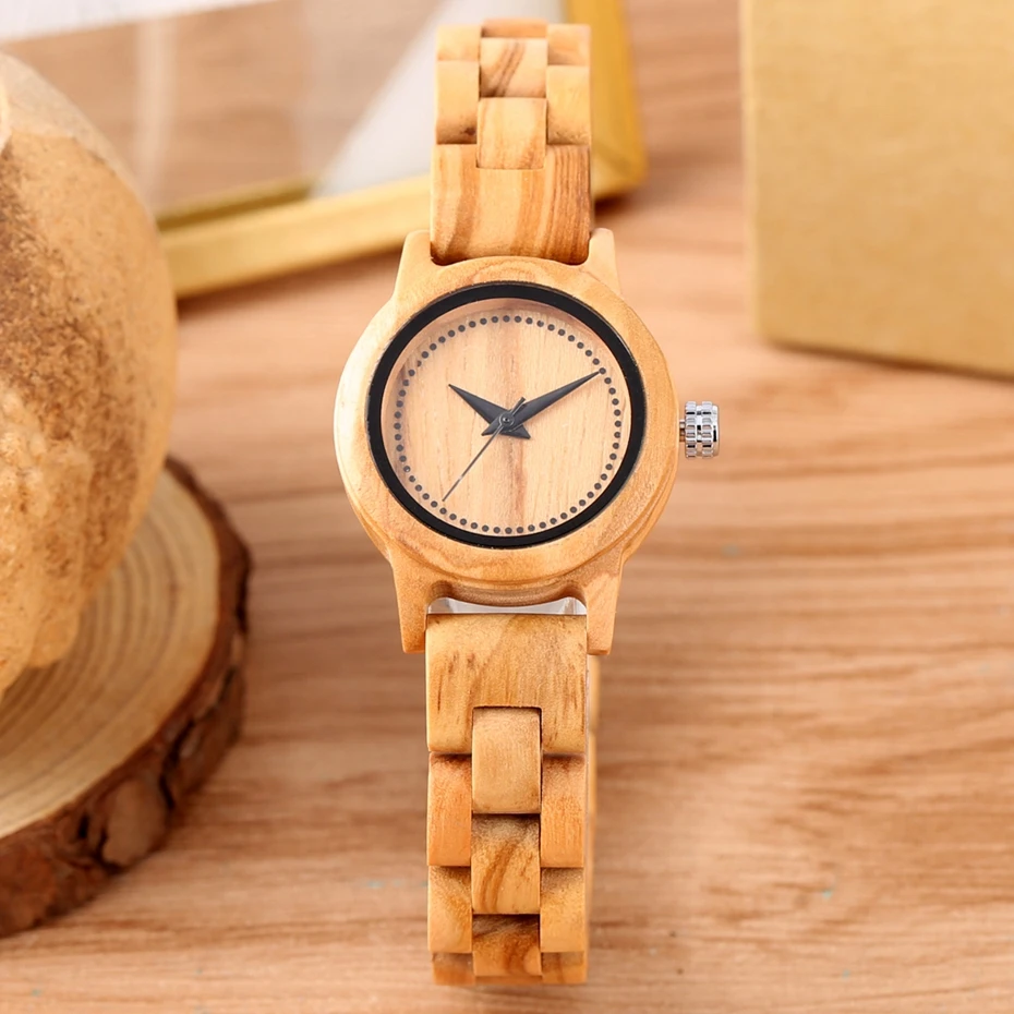 

Minimalist Wood Women Watch Simple Bamboo Wooden Band Exquisite Ultra-Light Quartz Watches ladies Timepieces relogio feminino