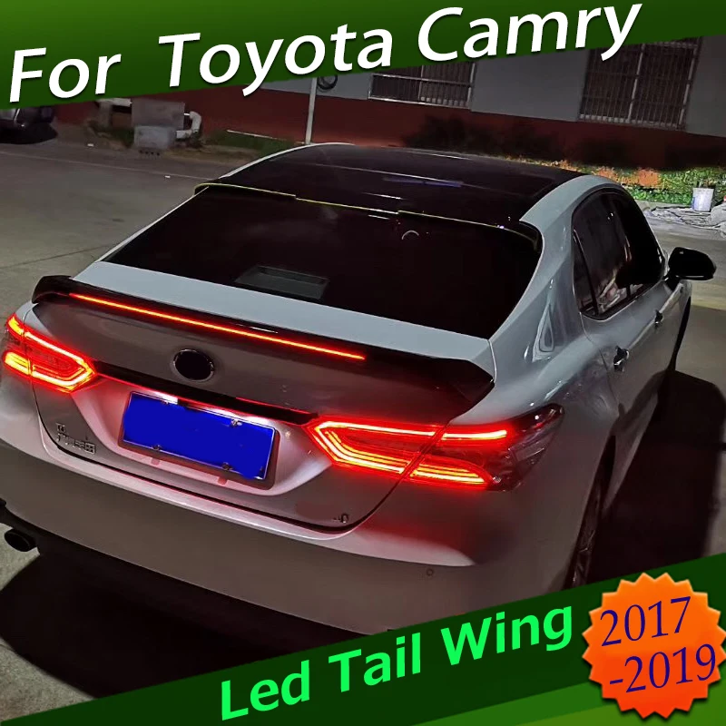 Заднее светодиодное заднее крыло высокое качество дверное задний спойлер рамка