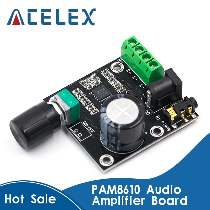 Супер тонкий 2x15 Вт PAM8610 Класс D Цифровой двойной мощности аудио усилитель плата 12