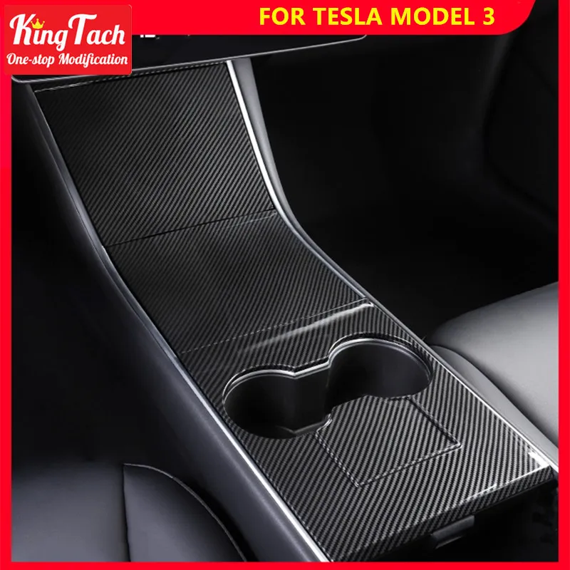 

Real Black Carbon Fiber Central Control Panel For Tesla MODEL 3 Modified Accessories
