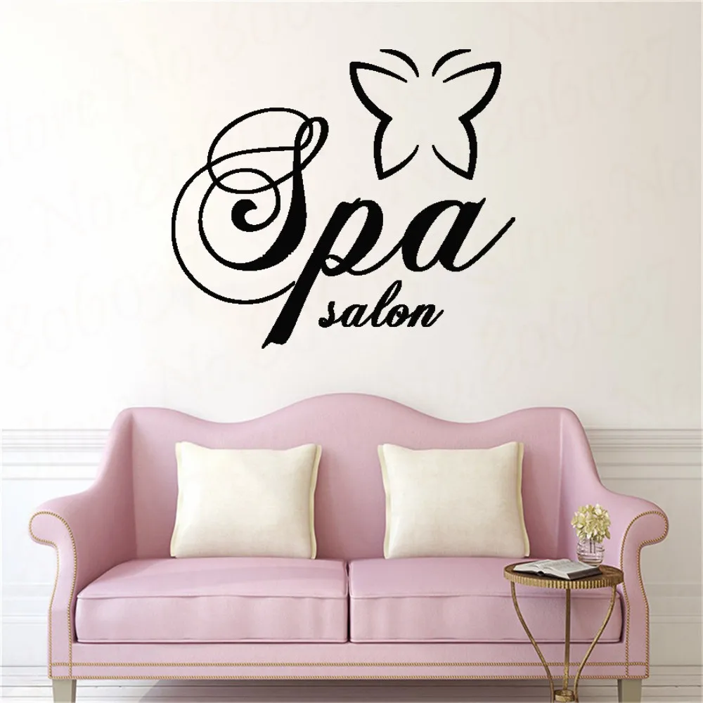 Тайский массаж наклейки на стену девочки салон красоты виниловые спа интерьер