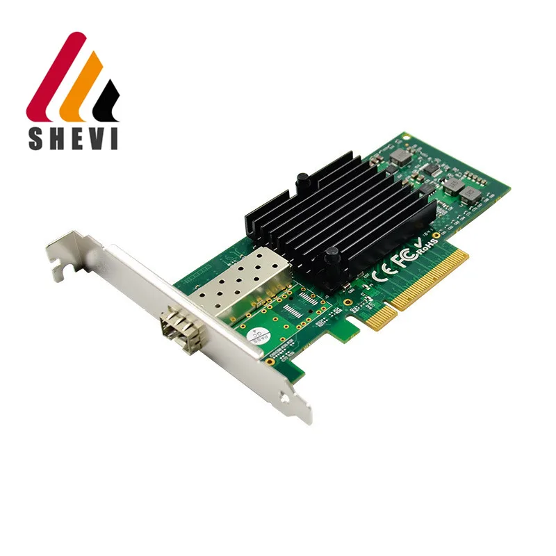 PCIe x8 Intel 82599EN однопортовая 10GbE волоконная сетевая карта SFP + серверный адаптер |