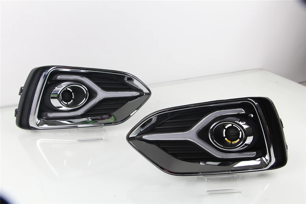 1 пара отложным воротником желтый сигнал реле автомобильные лампы дневного