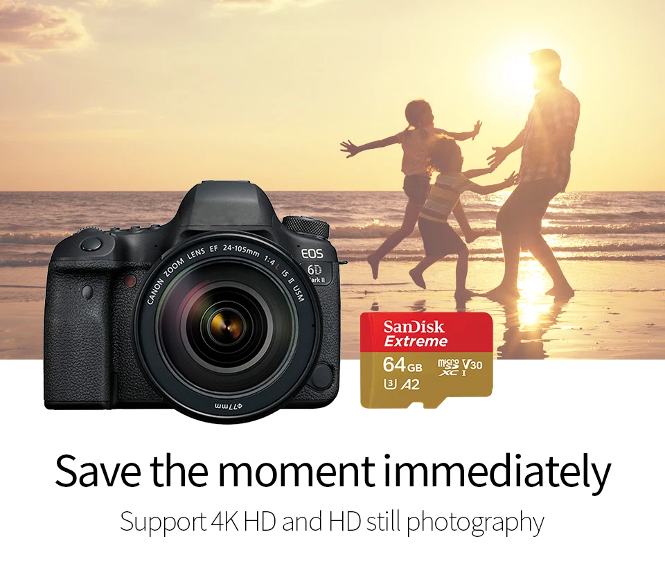 SanDisk Экстрим A2 U3 V30 Micro SD карта 128 ГБ 32 ГБ 64 Гб 256 Гб класс 10 карта памяти TF карта SD/TF флэш-карты MicroSD для телефона