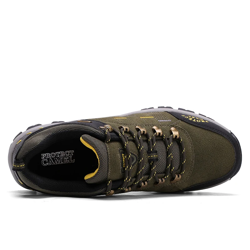 

Outdoor Men Hiking Shoes Waterproof Anti-Slip Trekking Sneakers Mountain Climbing Shoes Lace Up Sport Shoe Big Size 38-46