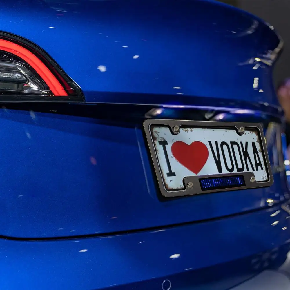 

2020 new DC 12V SMD LED car and motorcycle sign programmable display board electronic digital LED license frame