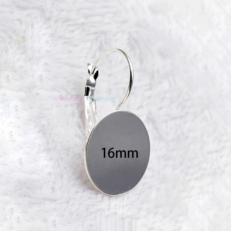 Стеклянные кабошоны латунные базовые накладки Французский рычаг задние серьги