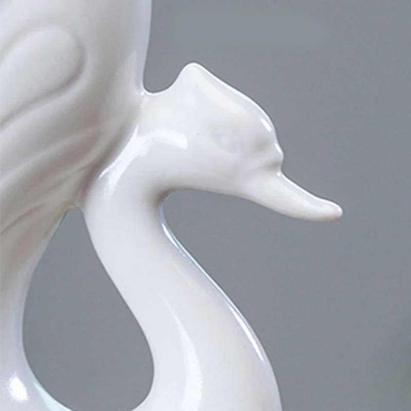 Креативный декоративный керамический горшок в форме гусиного лебедя цветочный