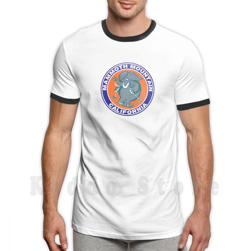 Ing T Shirt Diy Big Size 100% Cotton Skiing Mammoth Mountain