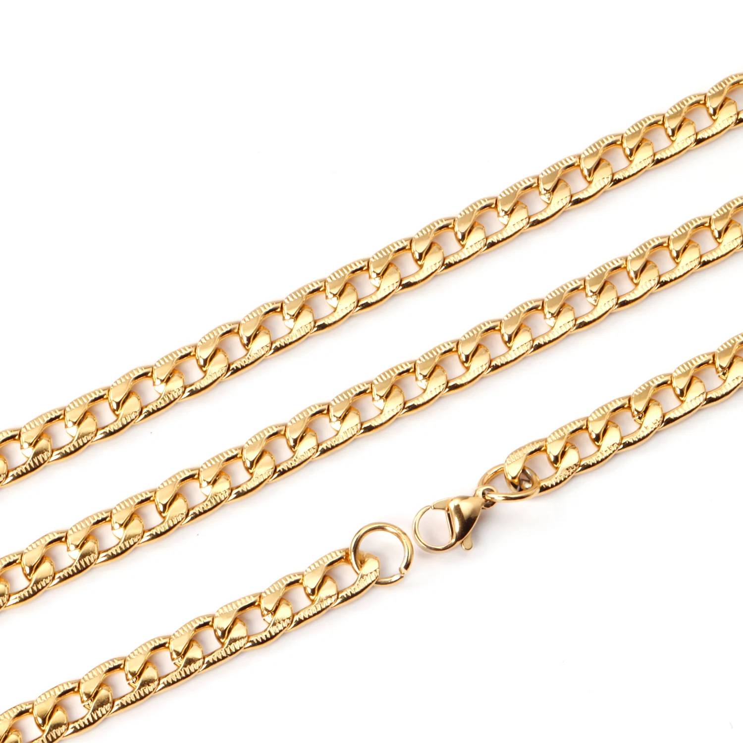 

Wholesale 6mm/8mm10mm Width Link Chain Necklaces Length 20inch/22inch/24inch Stainless Steel Fashion Lobster Chain Jewelry