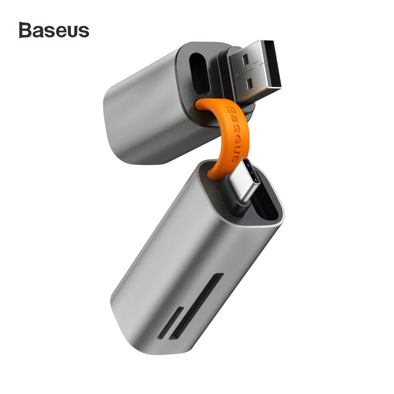 Baseus Высокоскоростной USB 3 0 кардридер SD Micro TF флэш карта адаптер для ноутбука Mini 2 в 1
