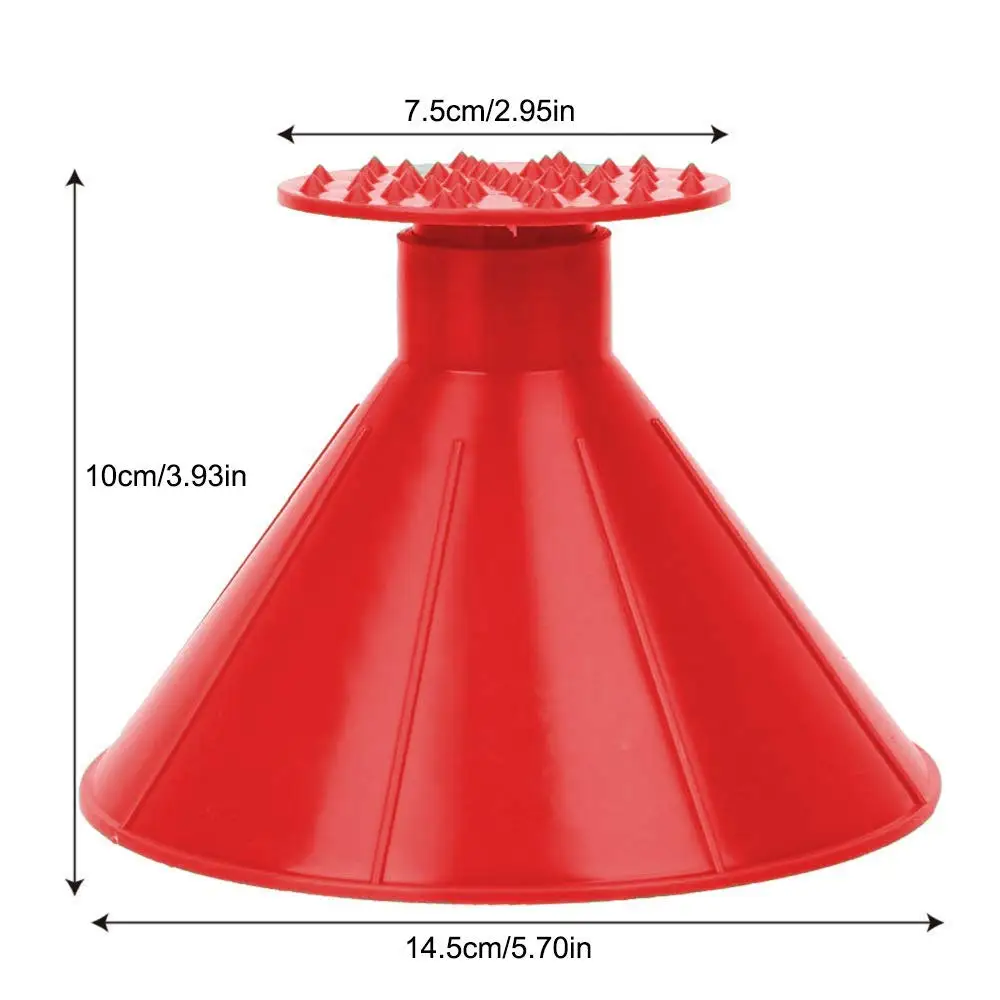 4 шт. скребок для льда лобового стекла автомобиля 2 и 1 волшебная круглая Воронка