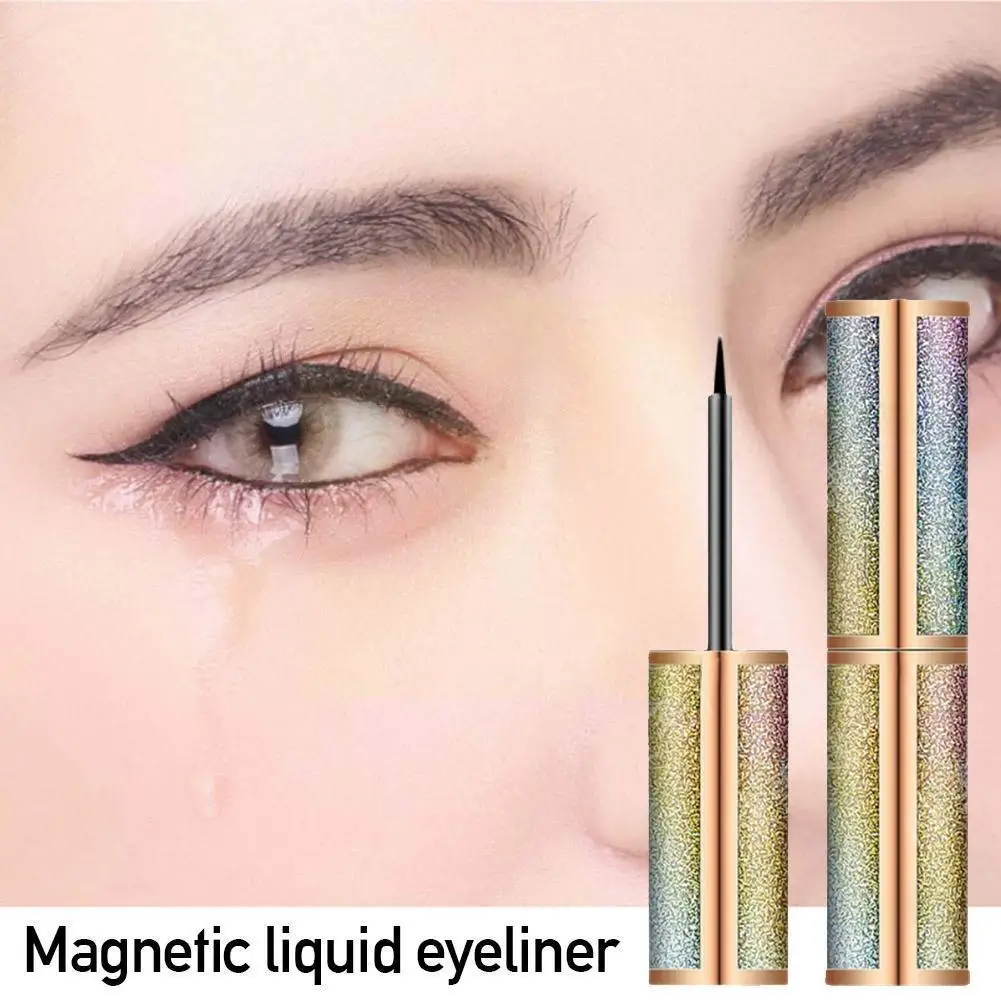 

5ml Waterproof Magnetic Eyeliner For Magnets Eyelashes Quick Drying Sweat-proof Long-lasting Big Eyes Makeup Liquid Eyeline X8i4
