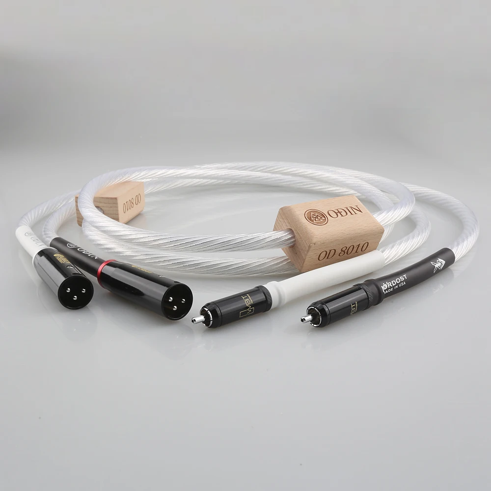 

New HiFi Hi-end Silver Plated Shield Hifi Data Cable ODIN NORDOST Male Female RCA XLR Audio Cable Extend Cord Wire