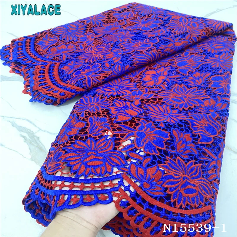 

African Lace Fabric 2021 French Guipure Cord Laces Neat Embroidery Nigerian Ghana Dubai Celebration Wear Party XIYA KSNI5539