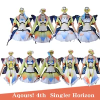 love live sunshine aqours 4th singler mitaiken horizon 9 characters kurosawa ruby dia hanamaru dress uniform cosplay costumes