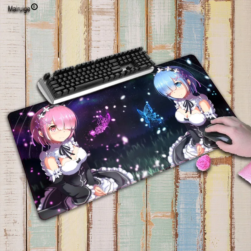 ReZERO Starting Life in Another World Large White Lock Edge Gaming mouse pad for game player Desktop PC Computer Laptop | Компьютеры и