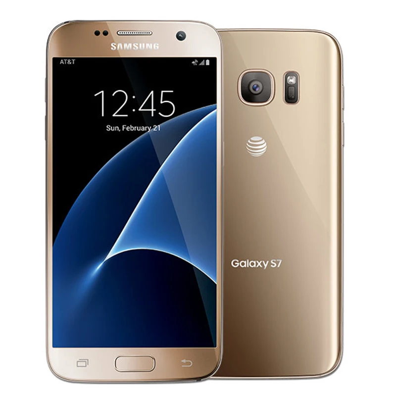 New Origianal Samsung Galaxy S7 G930A Mobile Phone at&t Version Snapdragon 820 Quad core 4GB 32GB 5.1" 12MP Android NFC Phone