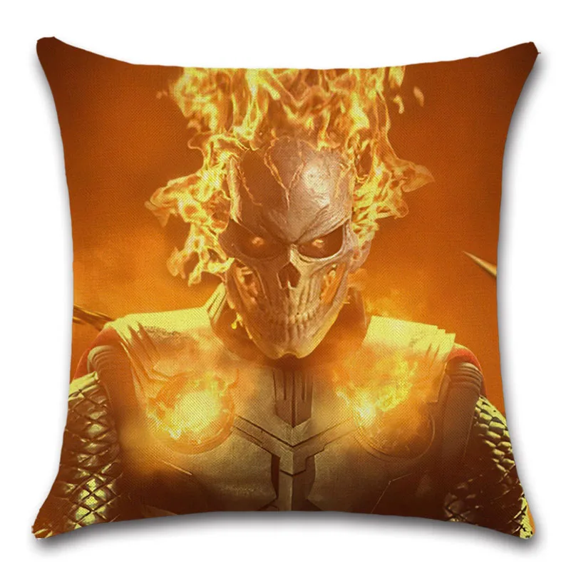 

Skull Dead Head Halloween Pattern Linen Cushion Cover Pillow Case Decoration for Home Living Room Sofa Chair Friend Gift