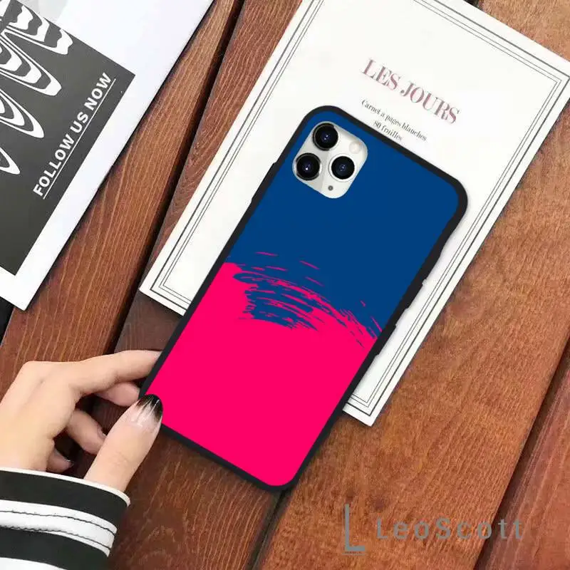 

Fashion Luxury art hit color Phone Case for iPhone 11 12 pro XS MAX 8 7 6 6S Plus X 5S SE 2020 XR Soft silicone cover