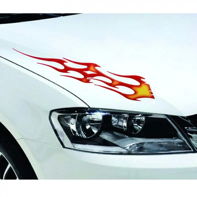 1 пара красные 38x6 см наклейки для автомобиля из ПВХ и с большим цветным тотемом