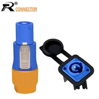 2pcs new waterproof 20a powercon power panel mount adapter true locking cable ip65 aviation flame retardant connector