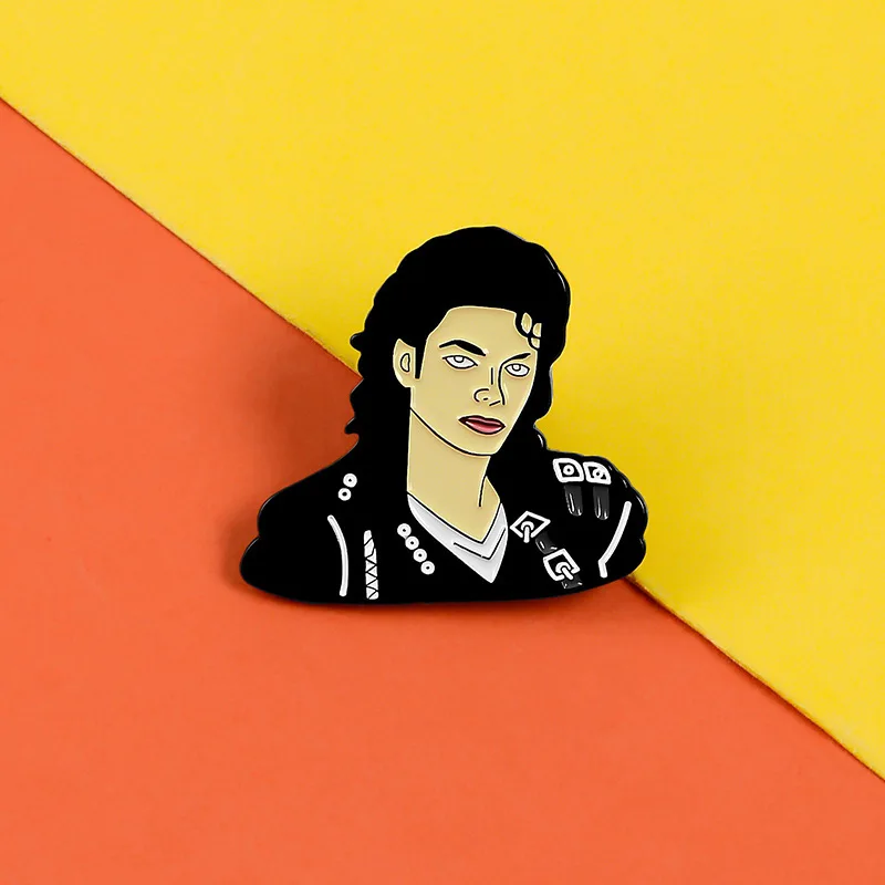 

Dear-you New product Mike character avatar creative brooch Pop rock star badge