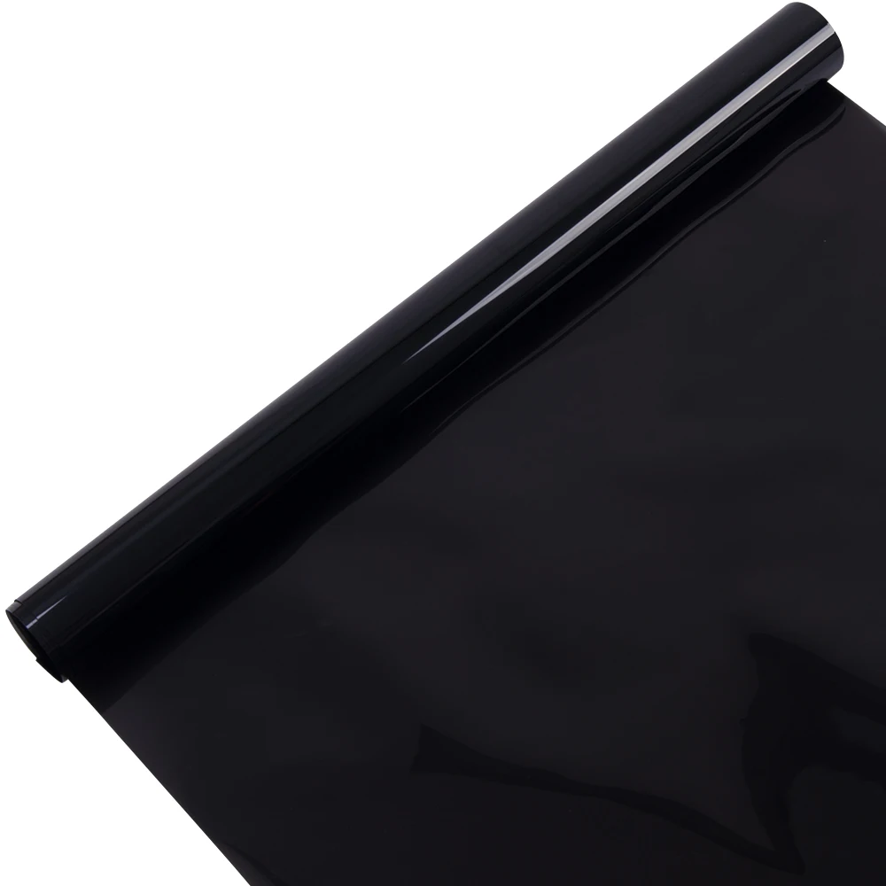 Темная черная пленка на окно автомобиля Sunice термоконтроль конфиденциальность