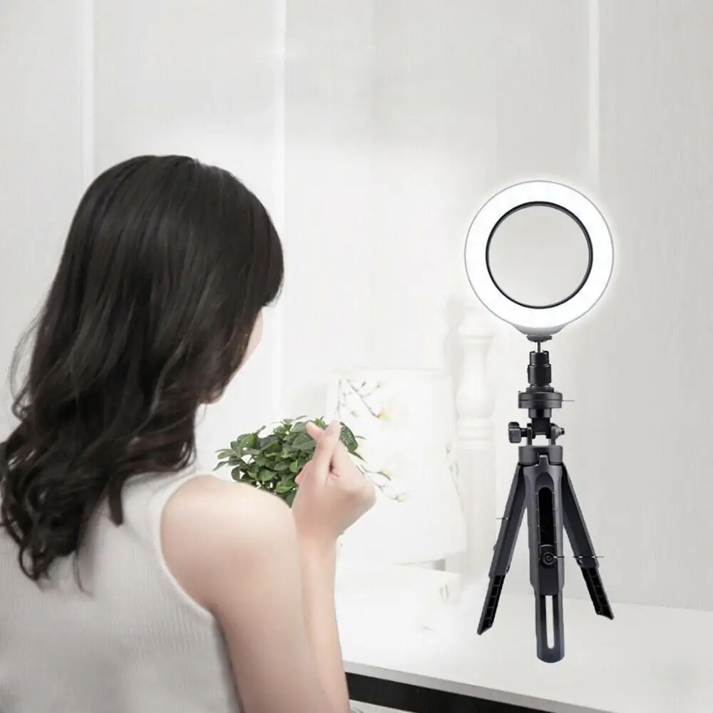 Кольцевой светильник 16 см с подставкой для штатива держатель сотового телефона