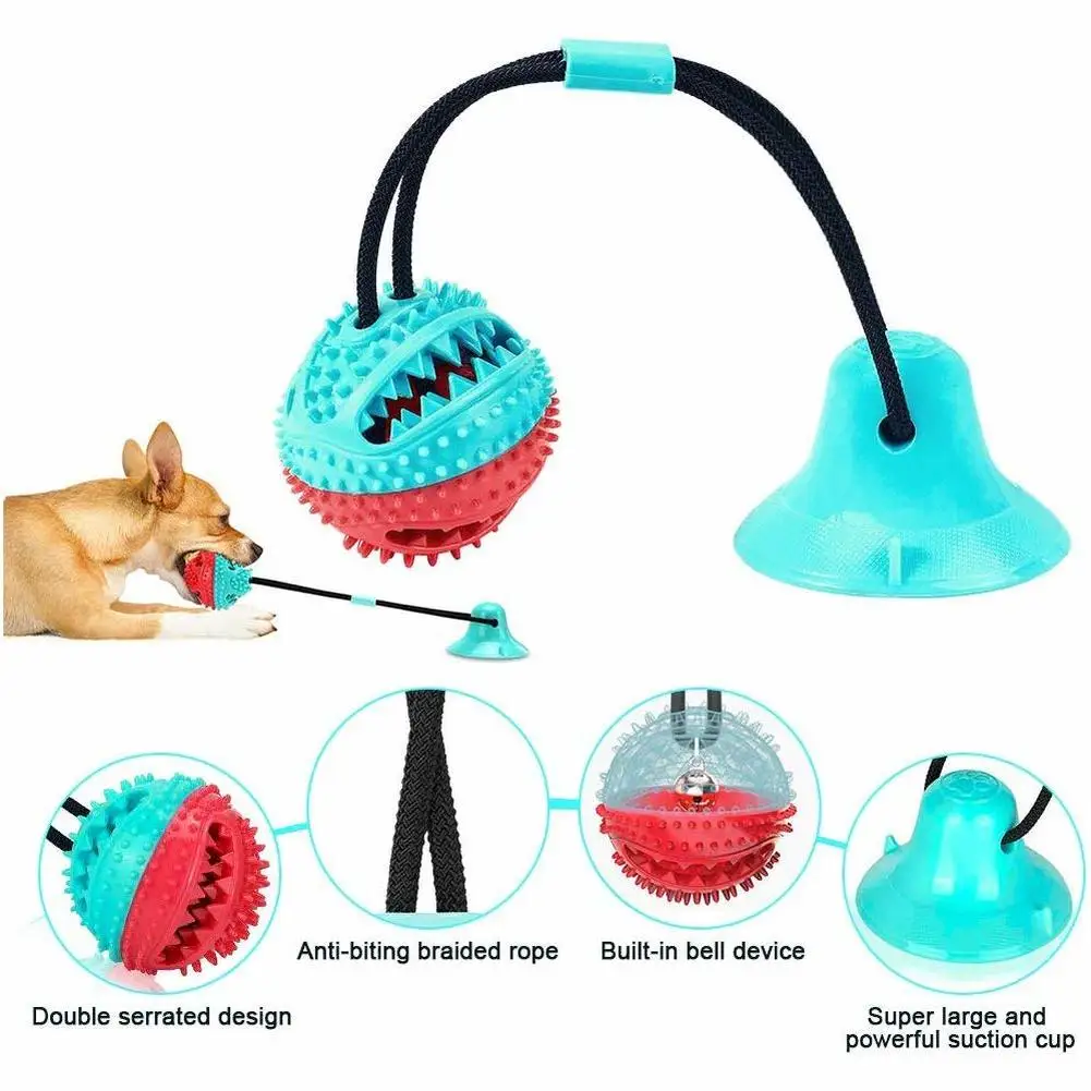 Присоска Tug Dog Toy с присоской Push эластичные веревки для чистки зубов домашних