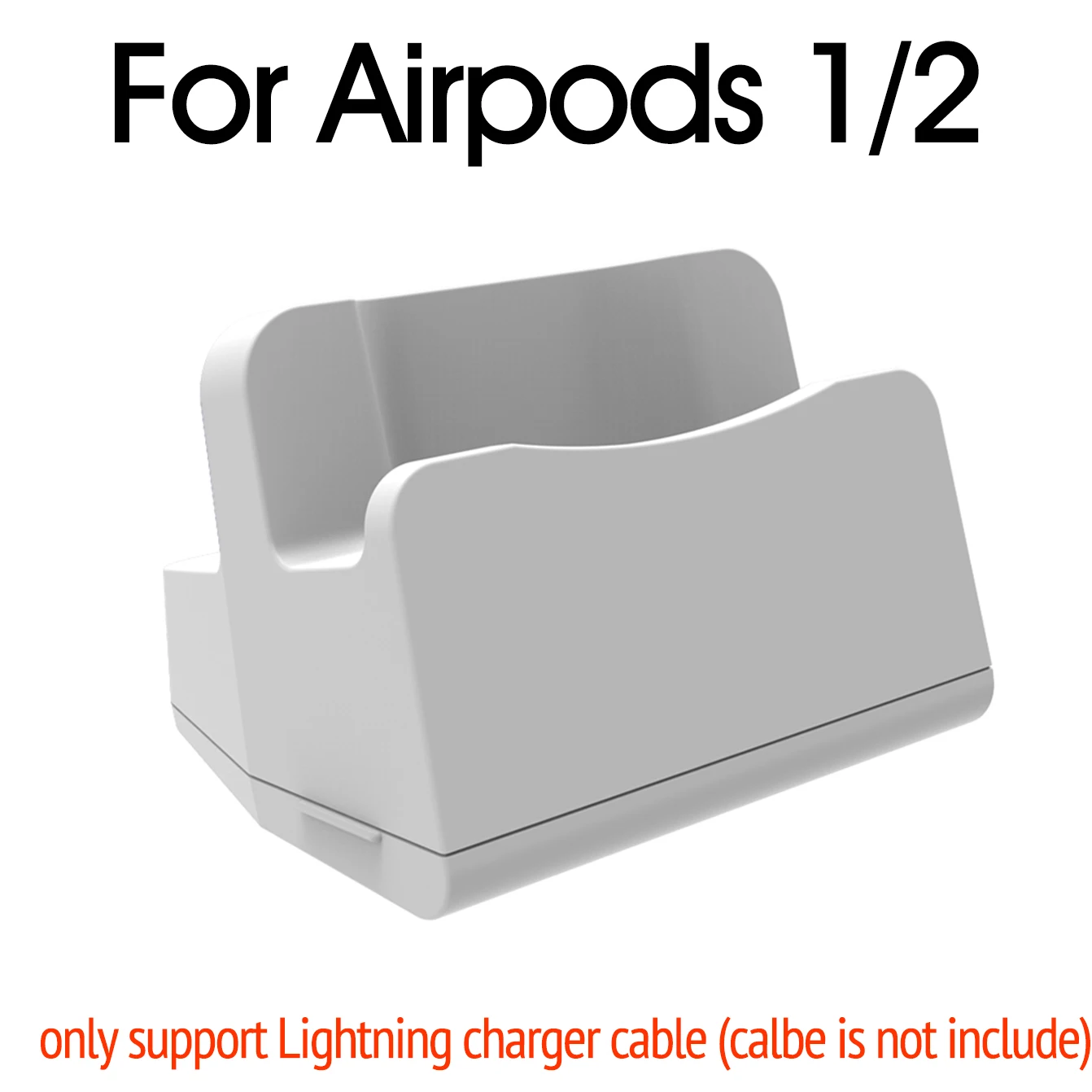 White For Airpods12 Подставка для airpods настольное зарядное устройство док-станция планшет Мобильная поддержка держатель телефона стол для iPhone 567 i7 i10 TWS зарядная станция - Цвет: White For Airpods12