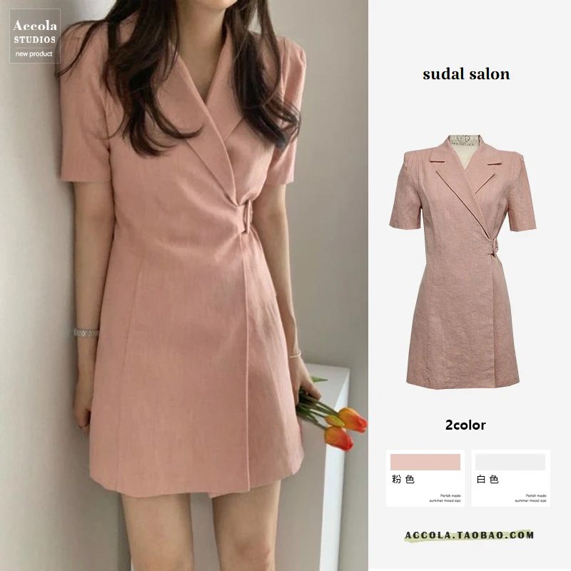 Платье в корейском ретро стиле во французском темпераментное маленькое из