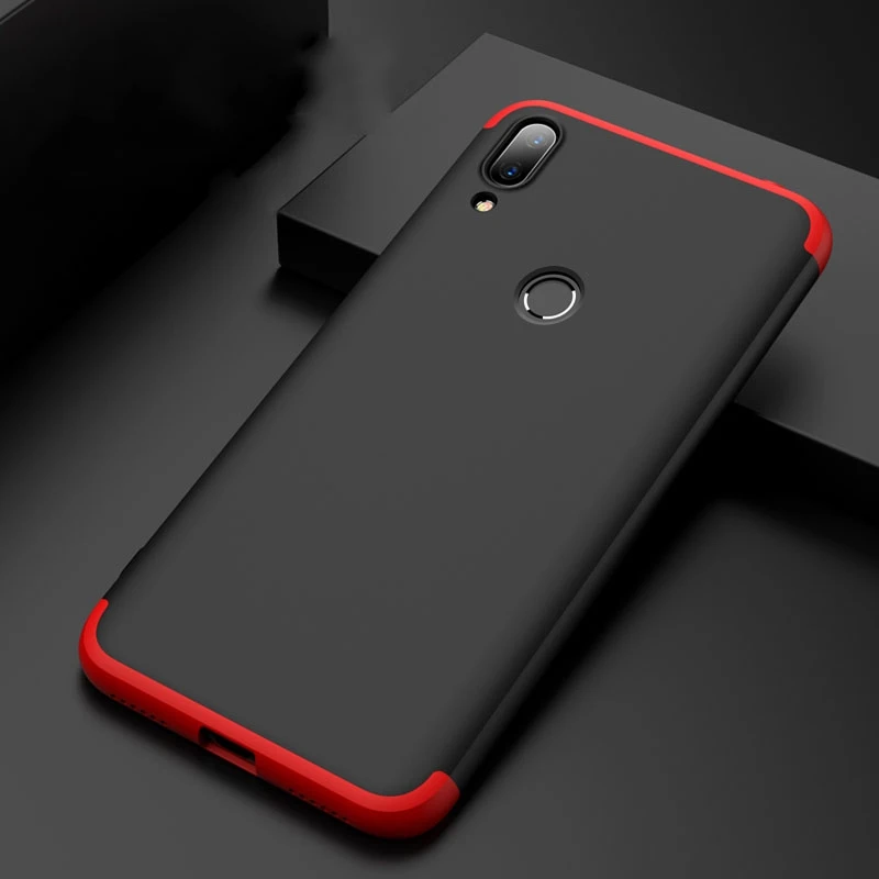 Чехол GKK для Huawei Y7 Prime 2019 3 в 1 Защитный матовый жесткий чехол из