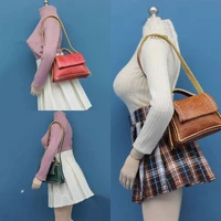 in stock 3 colors 16 scale female figure scene accessory fashion satchel handbag diagonal bag leather bag model for 12 body