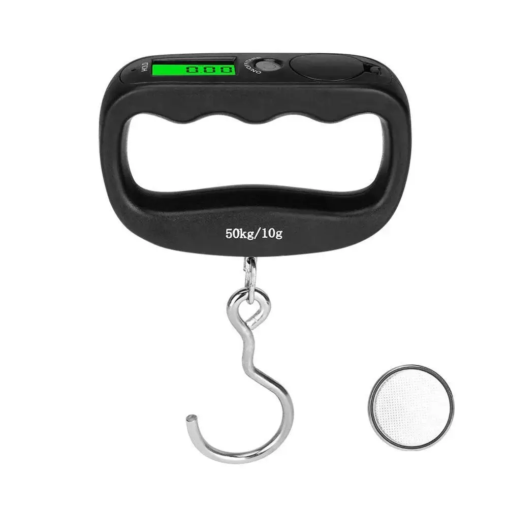 Portable Mini Digital Hand Held 50Kg Fish Hook Hanging Scale Double Precision Electronic Weighting Luggage LED Display | Спорт и