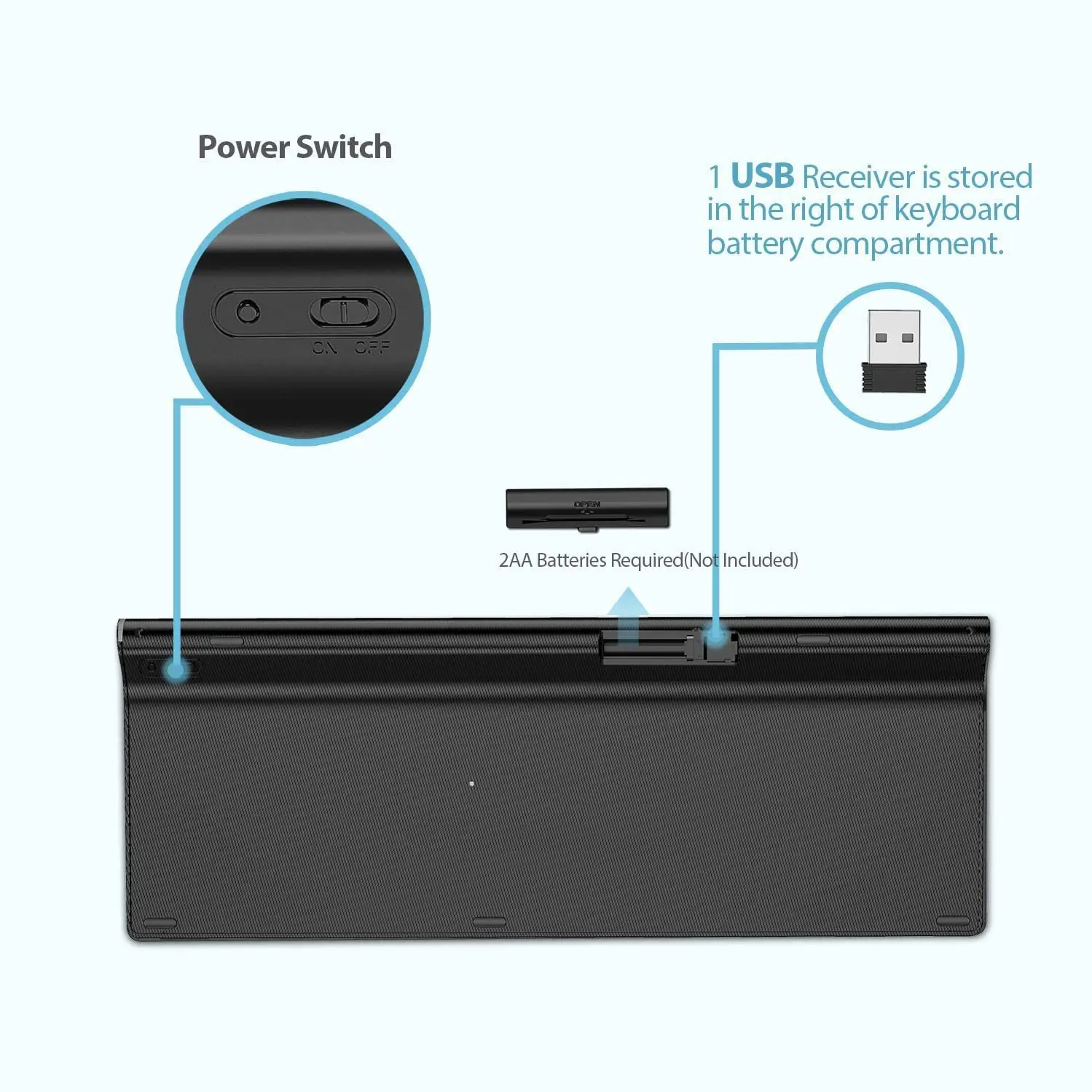 Русская раскладка беспроводная клавиатура портативный полноразмерный