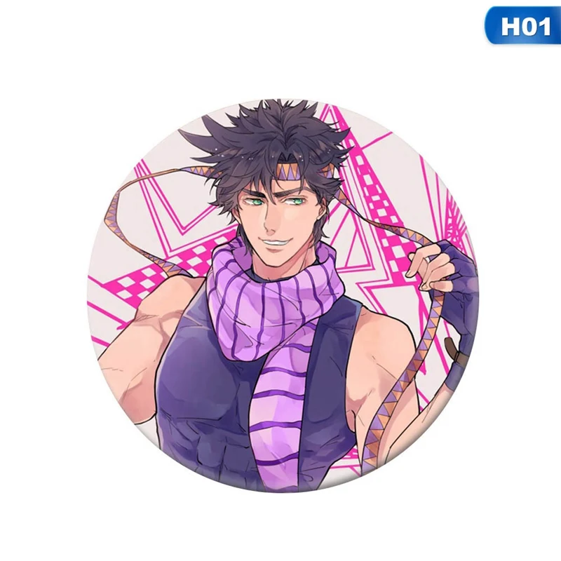 

Anime JoJo's Bizarre Adventure Cosplay Badge Cartoon Collection Bags Badges For Backpacks Button Clothes Brooch Pins Gifts