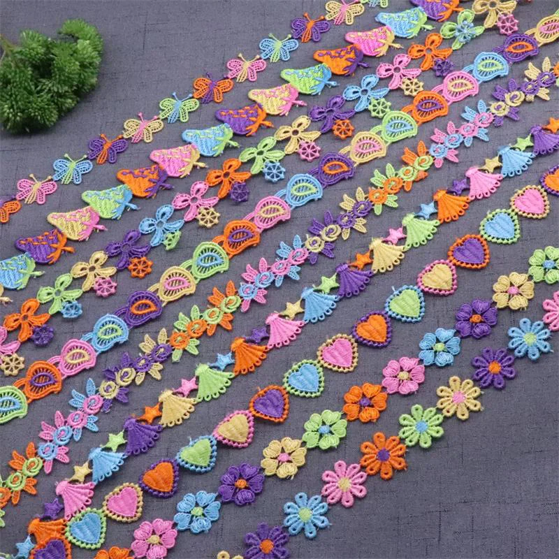 

15Yards Daisy Venice Applique Lace Trim Flower Sewing Trimming Flower Ribbon Craft Ribbon Patchwork Crafts for Girls Dress